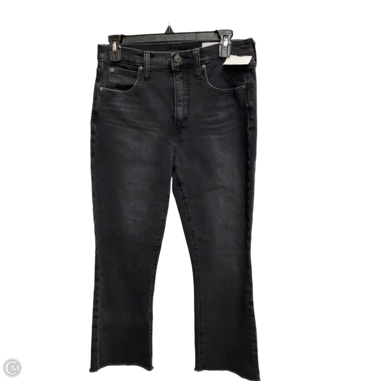 Jeans Straight By Gap In Black Denim, Size: 6