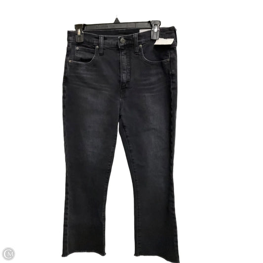 Jeans Straight By Gap In Black Denim, Size: 6