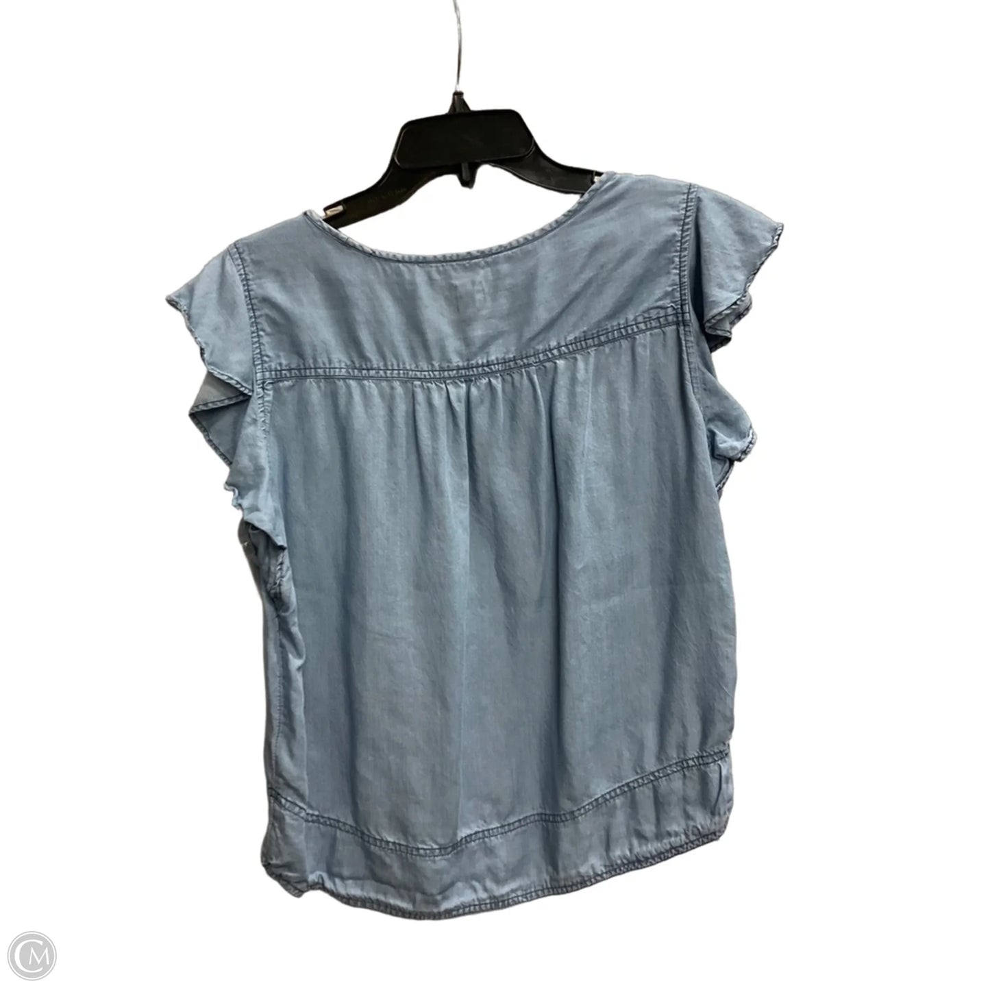 Top Sleeveless Basic By Gap In Blue, Size: M