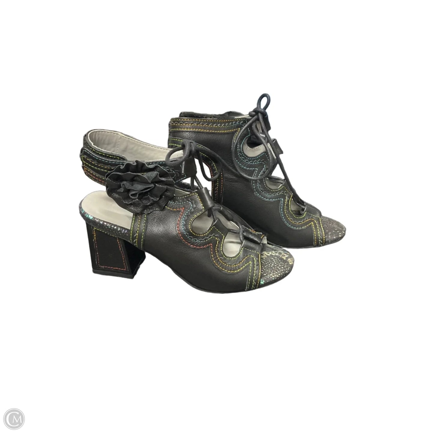 Shoes Heels Block By Cma In Black, Size: 6