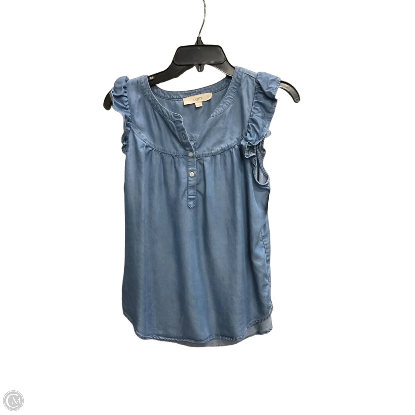 Top Sleeveless By Loft In Blue, Size: Xs