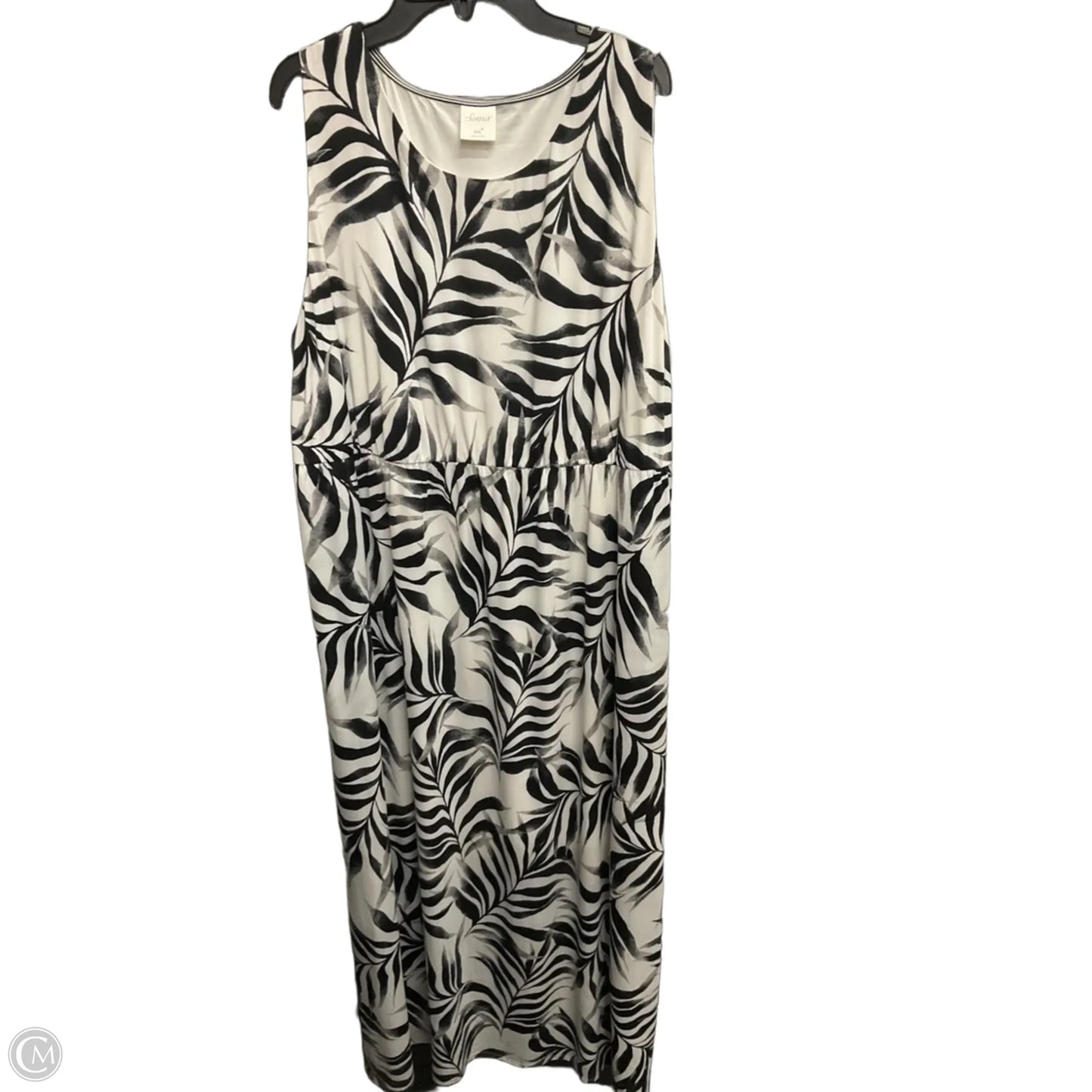 Dress Casual Maxi By Soma In Black & White, Size: Xxl