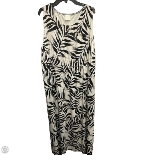 Dress Casual Maxi By Soma In Black & White, Size: Xxl