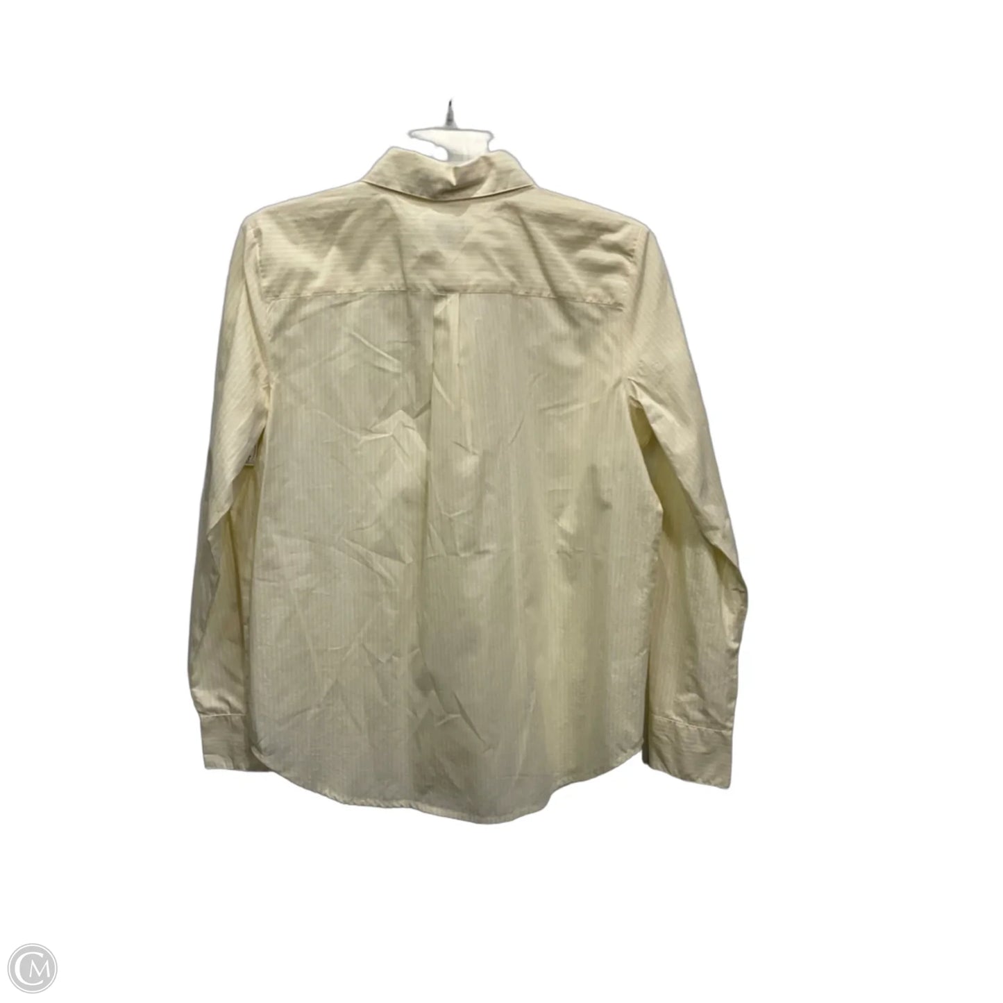 Blouse Long Sleeve By Ann Taylor In Yellow, Size: S