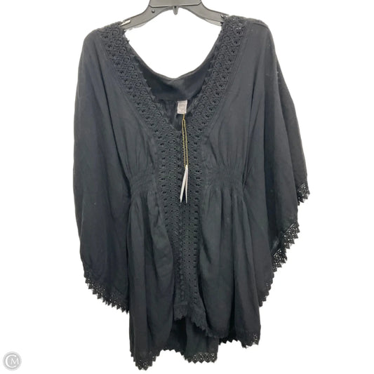 Swimwear Cover-up By Clothes Mentor In Black, Size: Xl