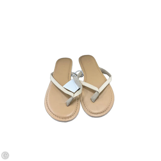 Sandals Flip Flops By J. Crew In Tan, Size: 8