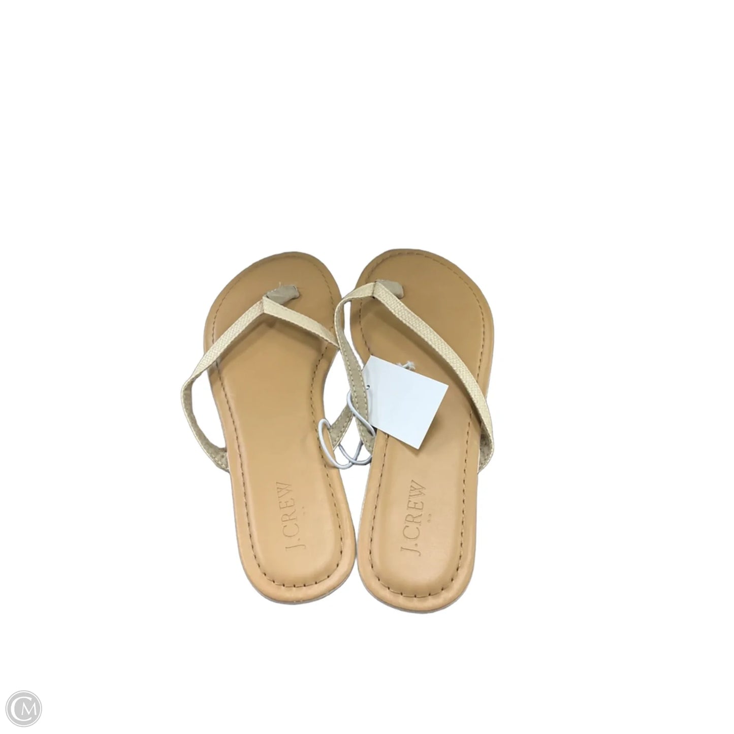 Sandals Flip Flops By J. Crew In Tan, Size: 8