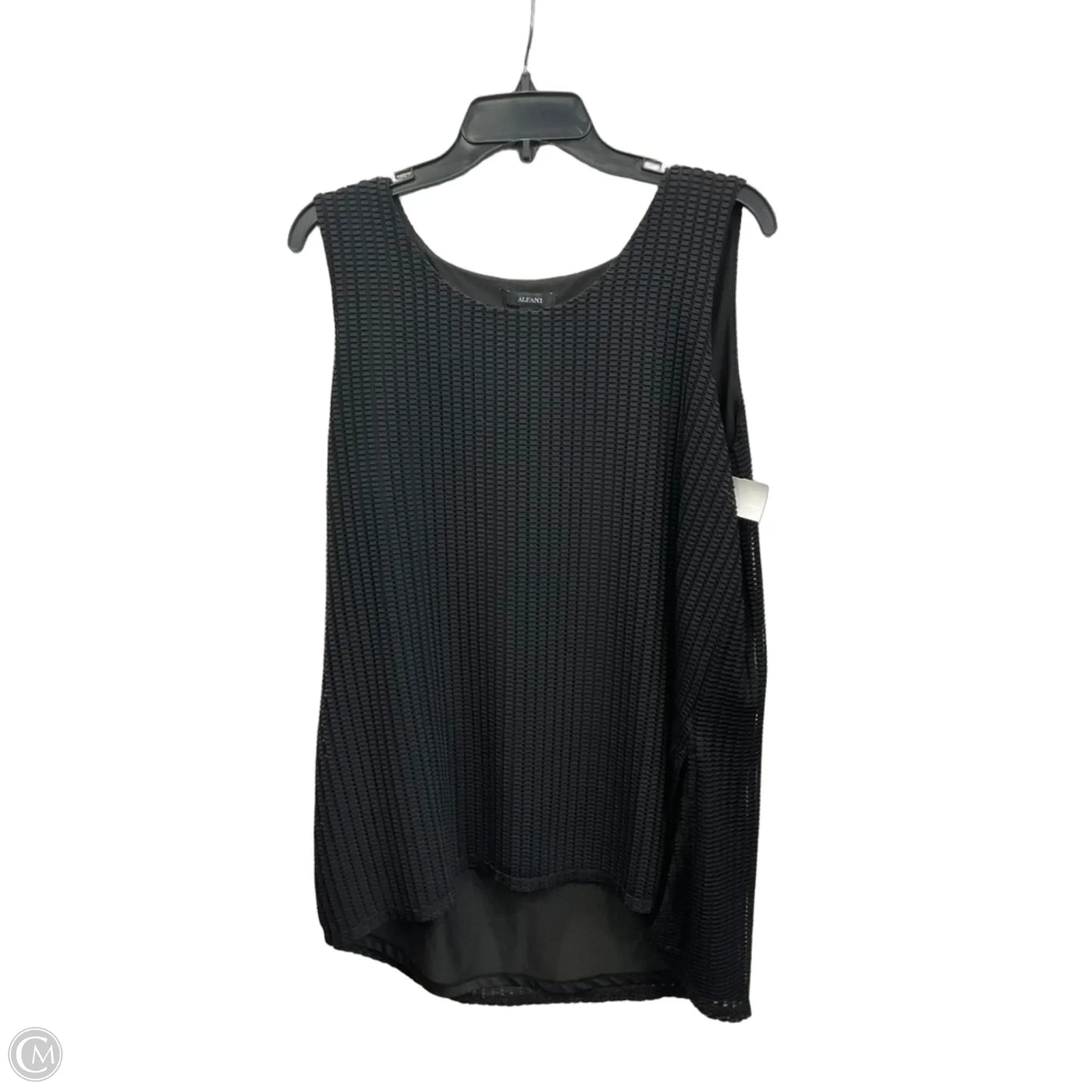 Top Sleeveless Basic By Alfani In Black, Size: L