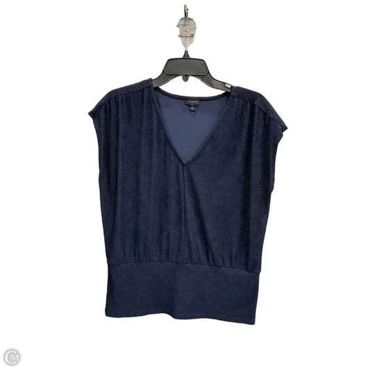 Top Sleeveless Basic By Ann Taylor In Navy, Size: M