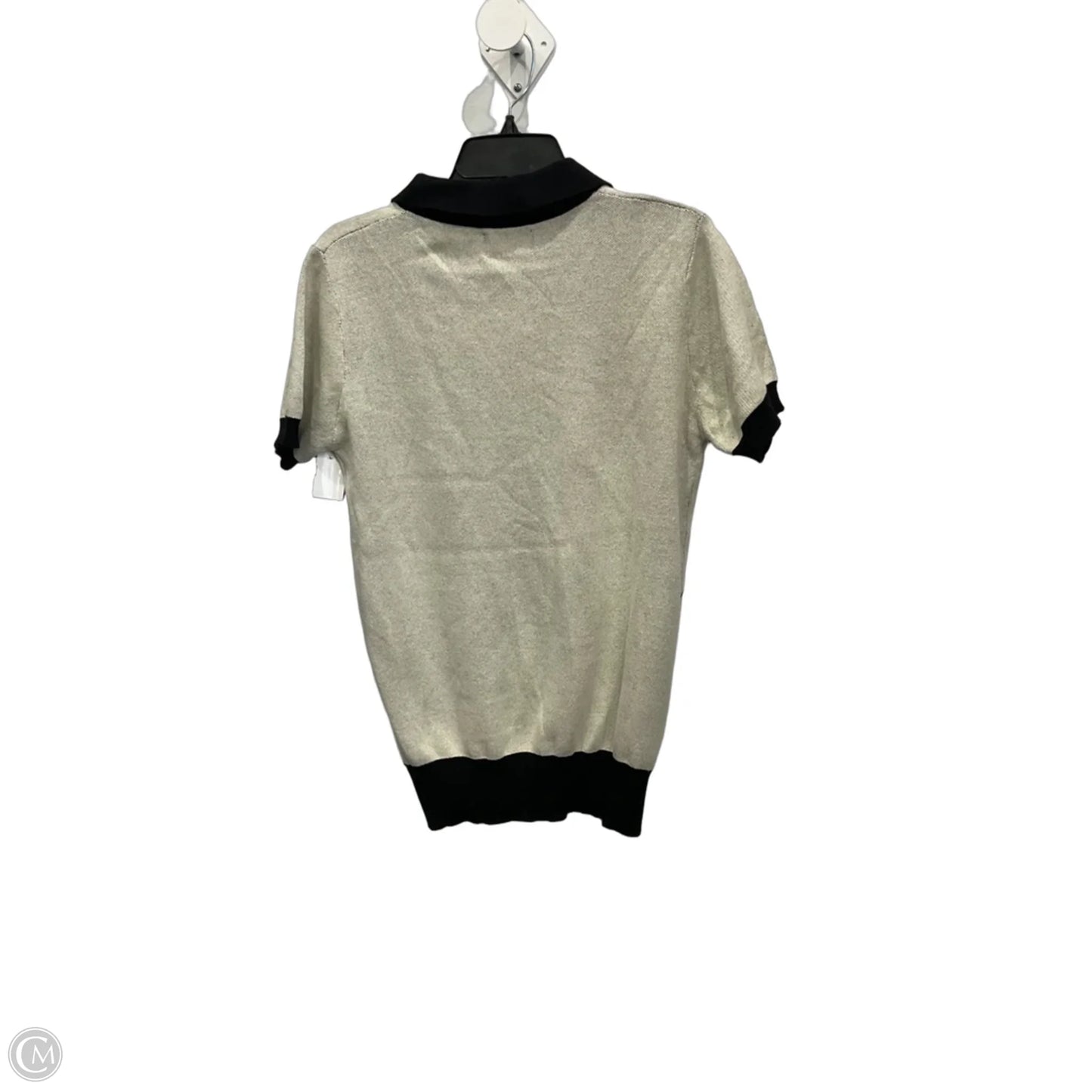 Top Short Sleeve By Clothes Mentor In Tan, Size: L