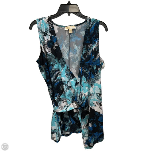 Top Sleeveless By Michael By Michael Kors In Blue, Size: L