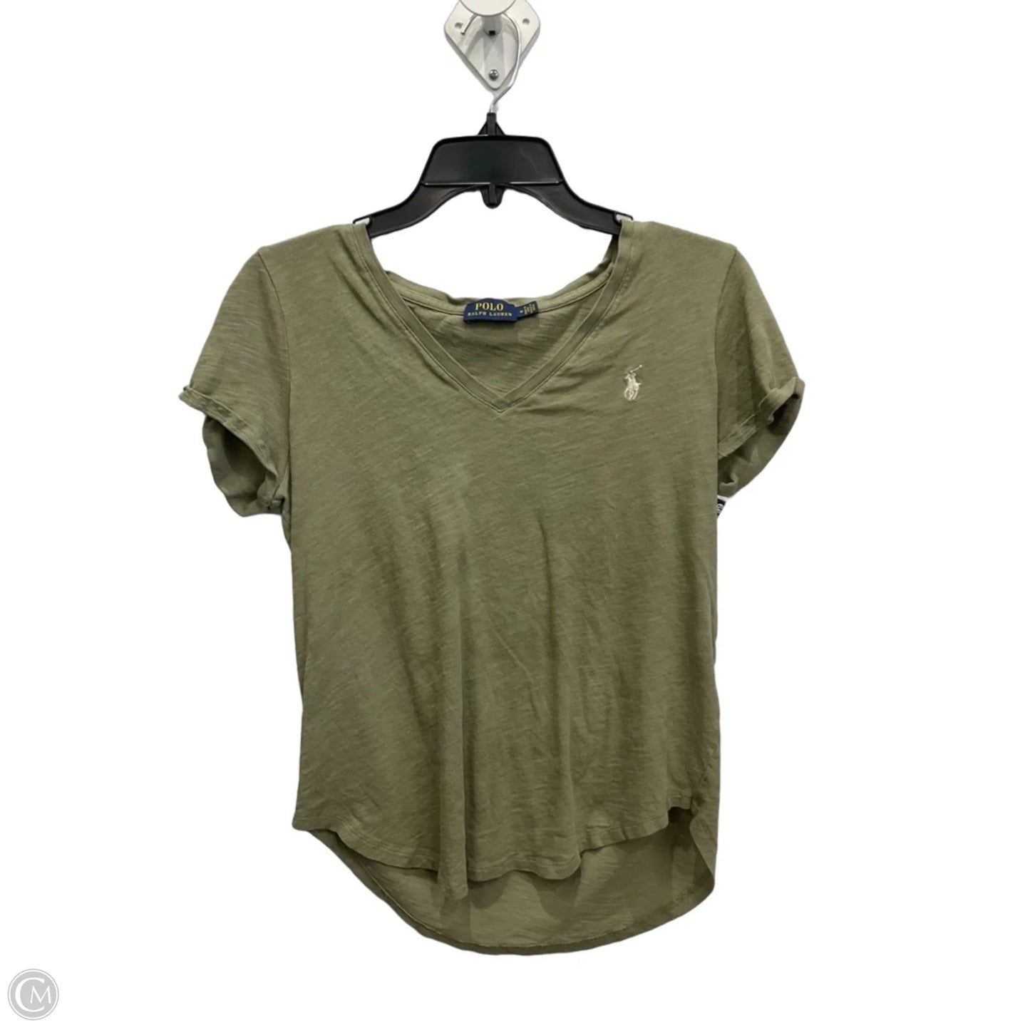 Top Short Sleeve Basic By Polo Ralph Lauren In Green, Size: M