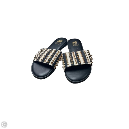 Sandals Flats By Clothes Mentor In Black, Size: 8