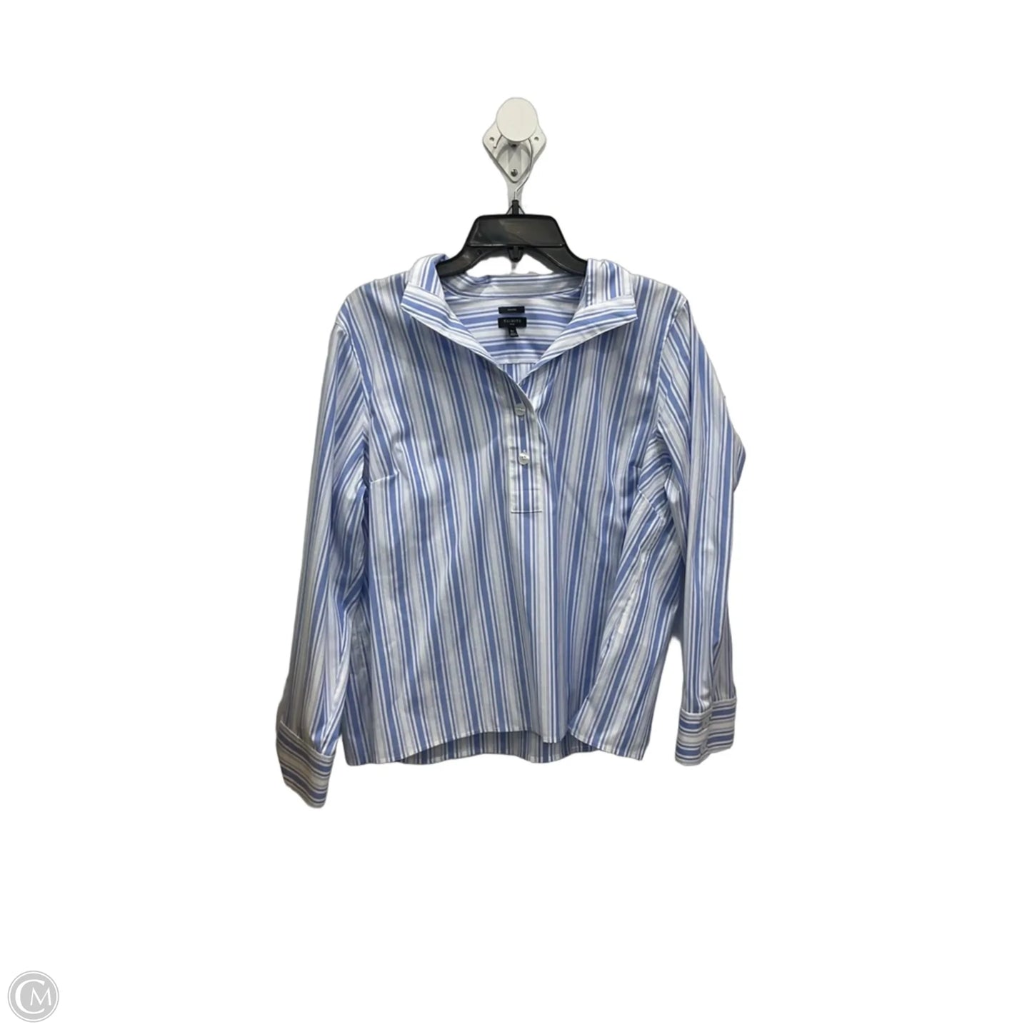 Blouse Long Sleeve By Talbots In Striped Pattern, Size: Xlp