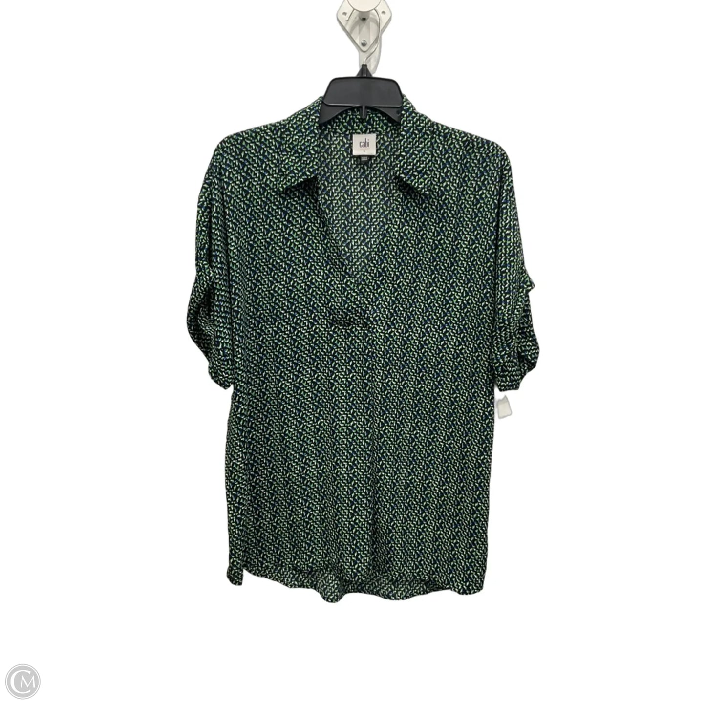 Top Short Sleeve By Cabi In Green, Size: L