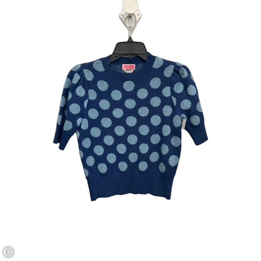Top Short Sleeve Designer By Kate Spade In Blue, Size: Xs