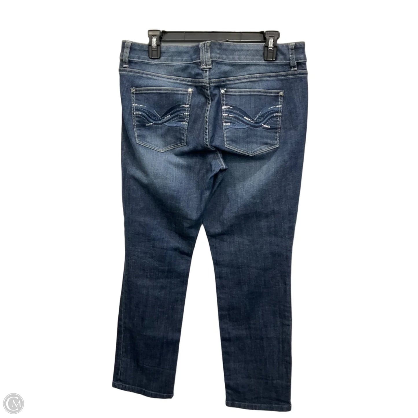 Jeans Straight By White House Black Market In Blue Denim, Size: 10