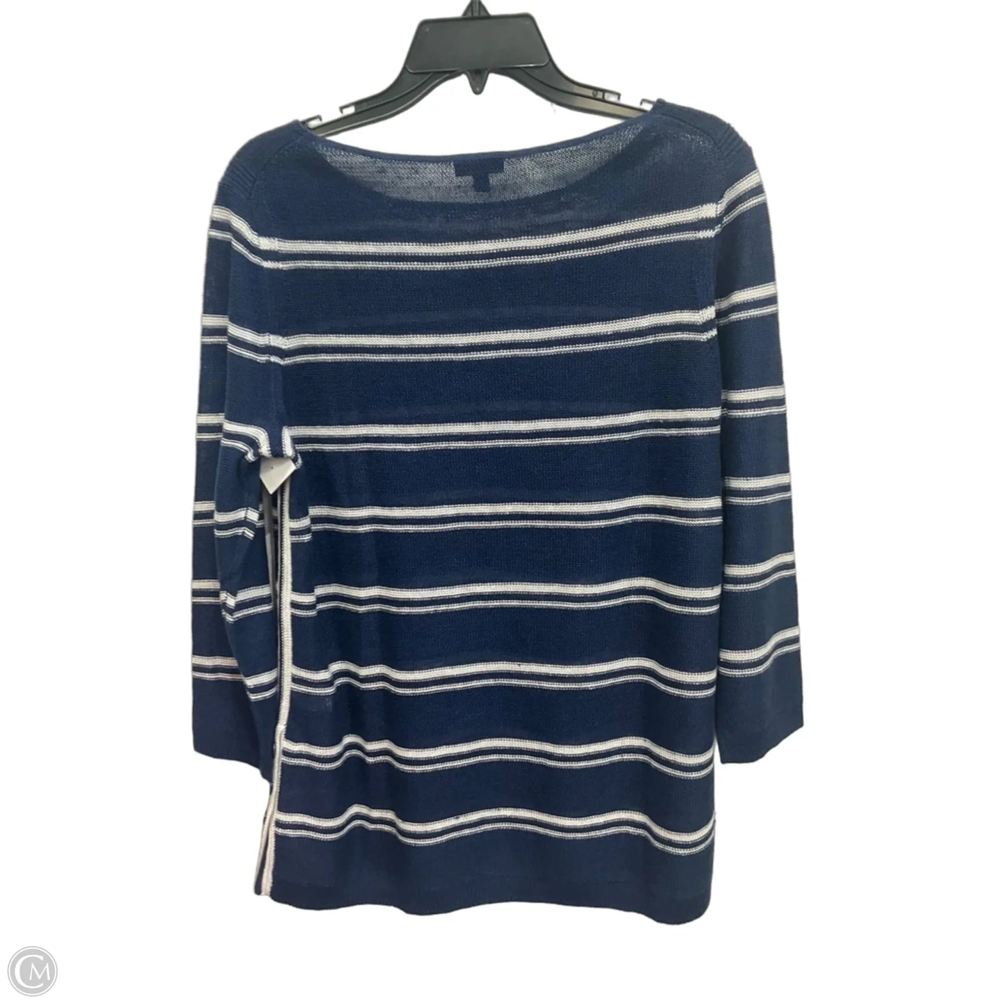 Top Long Sleeve By Talbots In Blue, Size: M