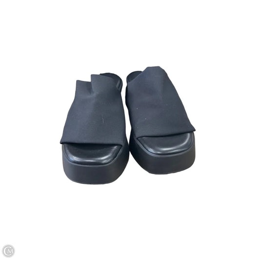 Sandals Heels Block By Steve Madden In Black, Size: 9