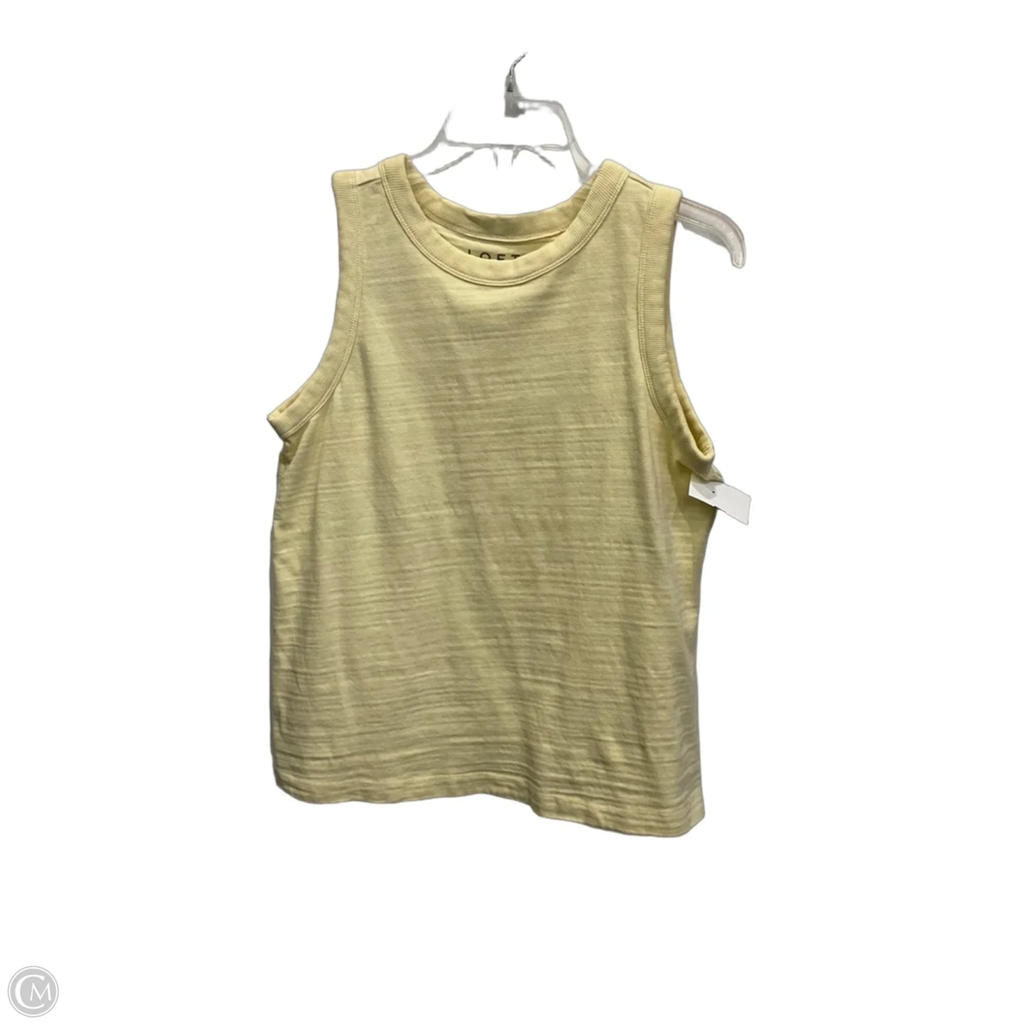 Top Sleeveless By Loft In Yellow, Size: M