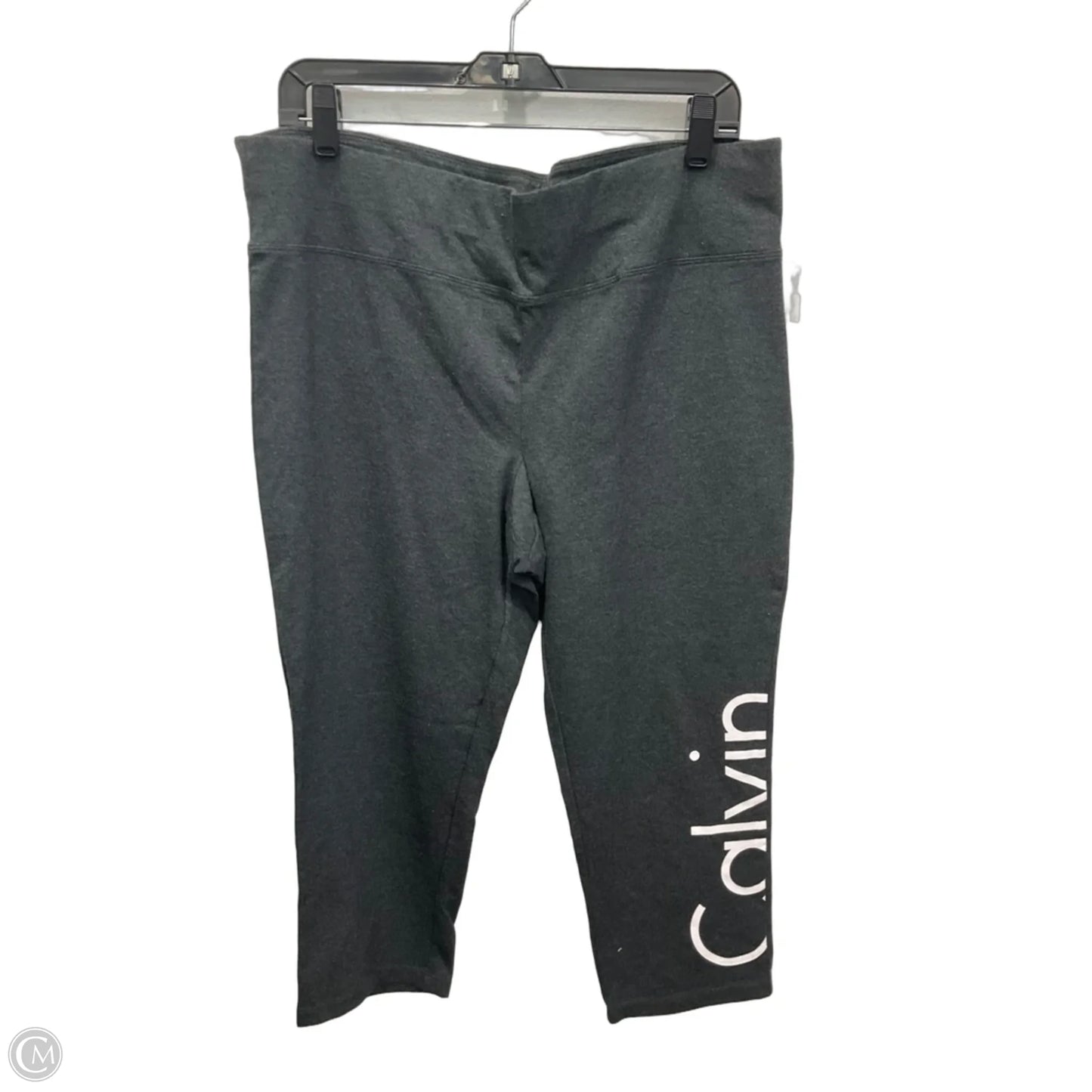 Pants Leggings By Calvin Klein In Grey, Size: 2x