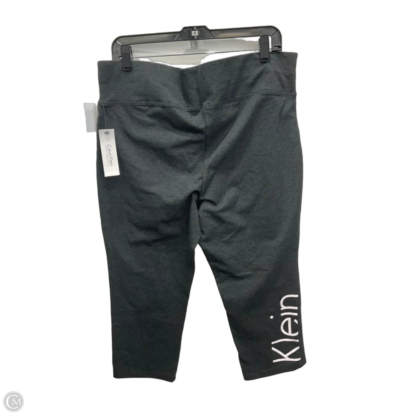 Pants Leggings By Calvin Klein In Grey, Size: 2x
