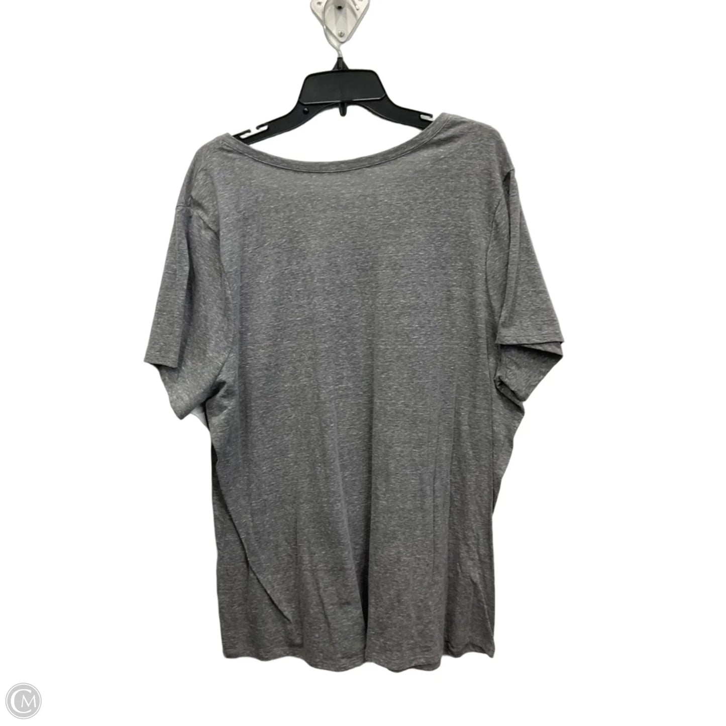 Top Short Sleeve By Lane Bryant In Grey, Size: 3x
