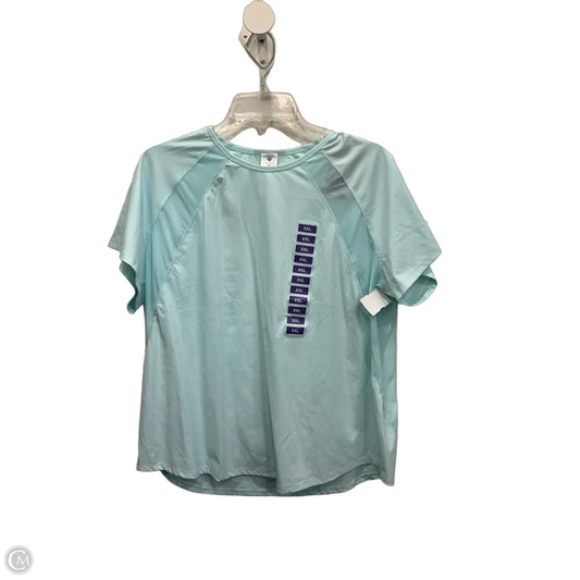 Athletic Top Short Sleeve By Clothes Mentor In Blue, Size: Xxl