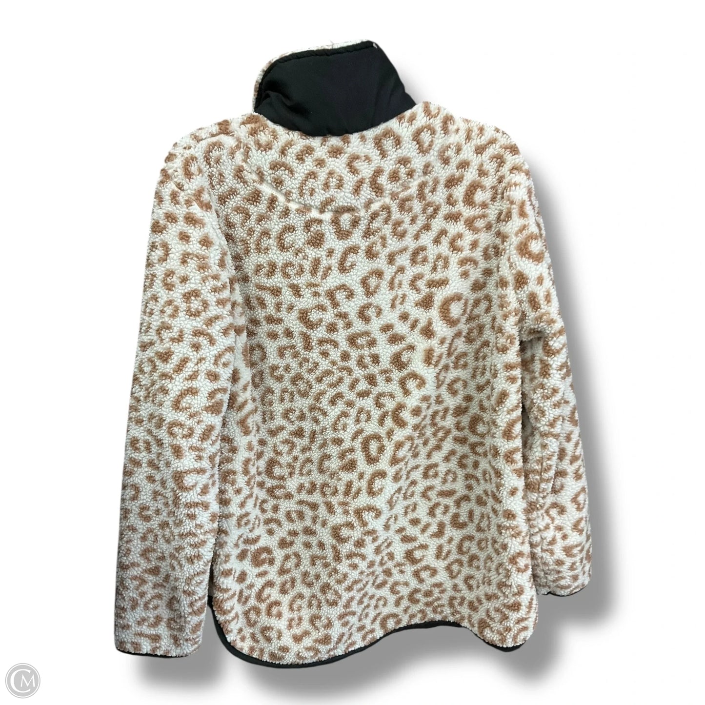 Jacket Faux Fur & Sherpa By Simply Southern In Animal Print, Size: Xl