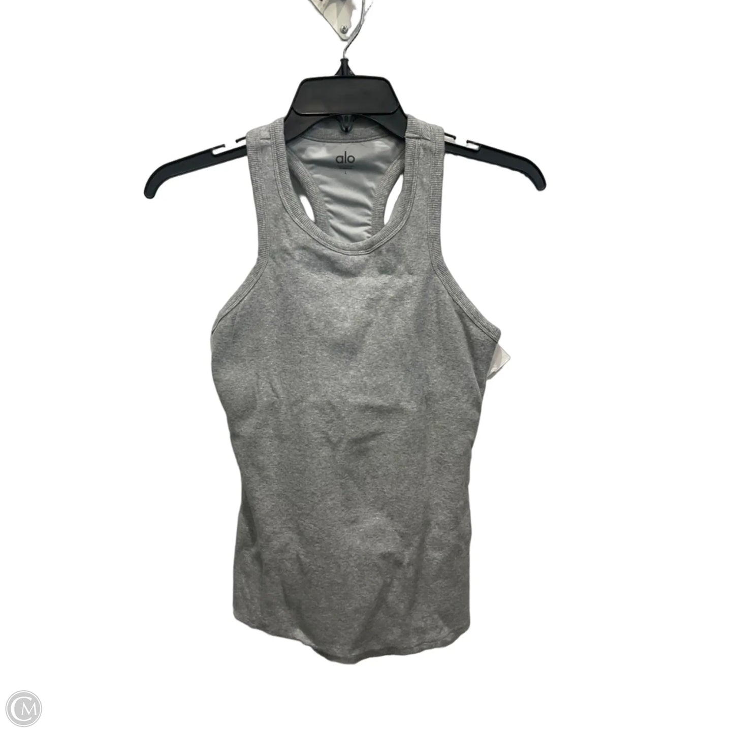 Athletic Tank Top By Alo In Grey, Size: L