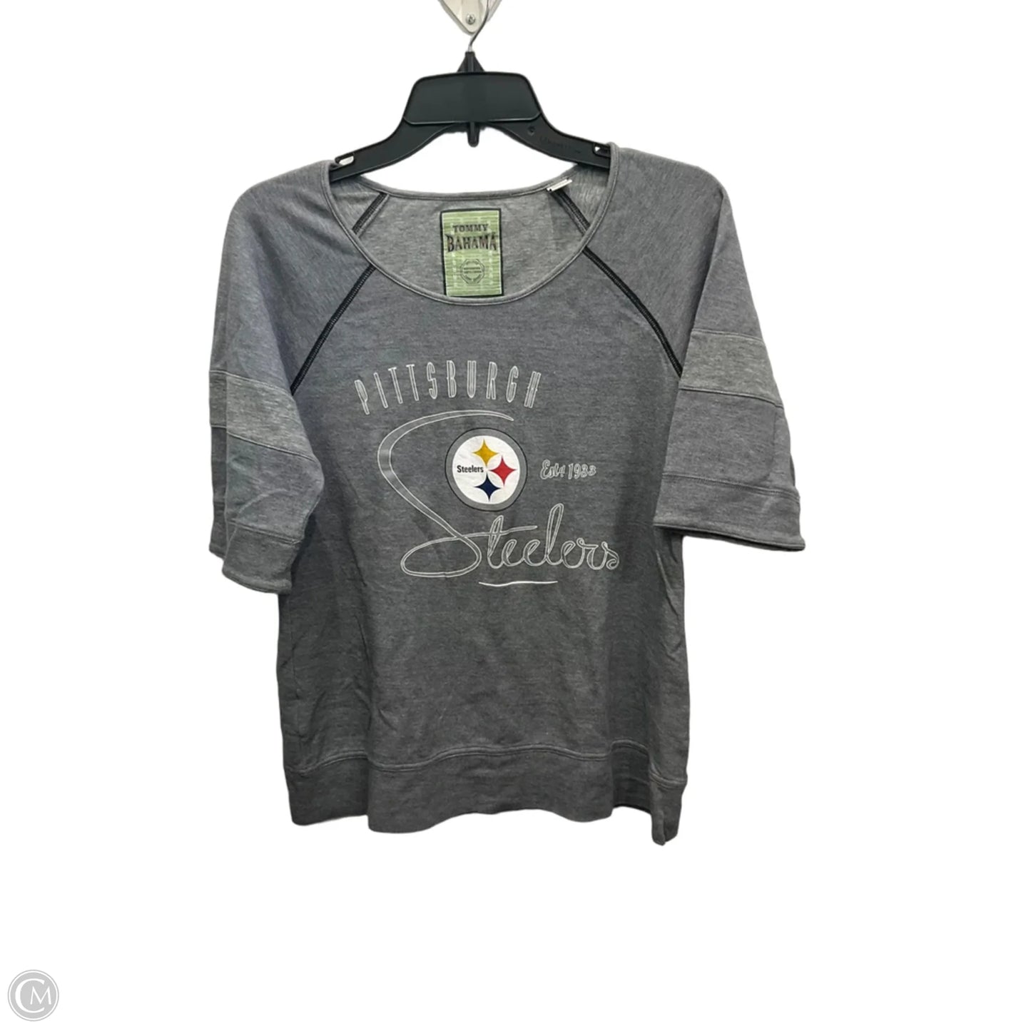 Top Short Sleeve By Tommy Bahama In Grey, Size: M
