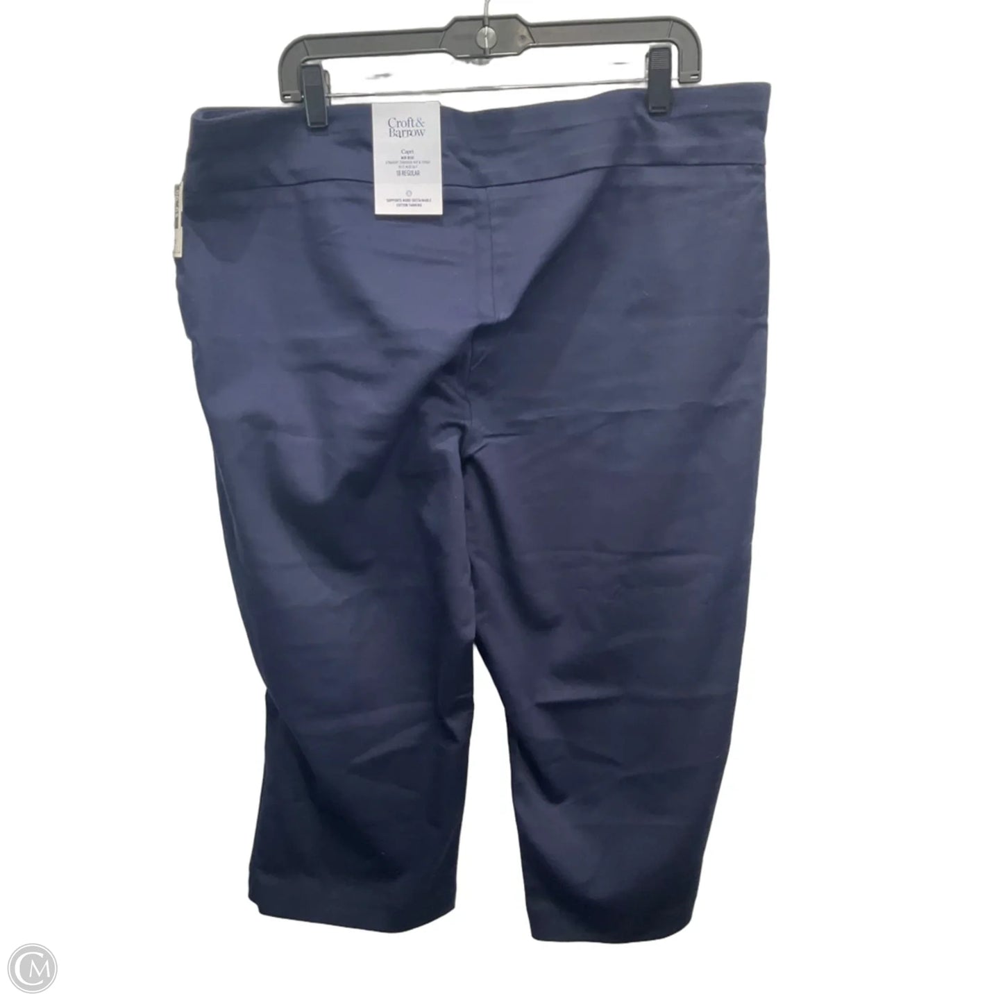 Capris By Croft And Barrow In Navy, Size: 18