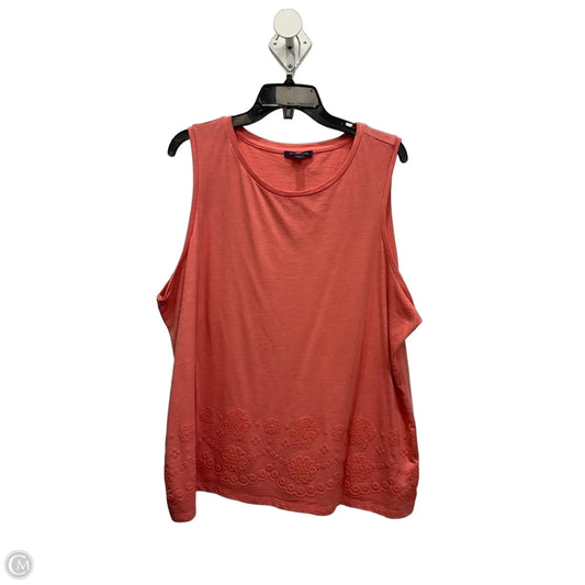 Top Sleeveless Basic By Tommy Hilfiger In Pink, Size: 1x