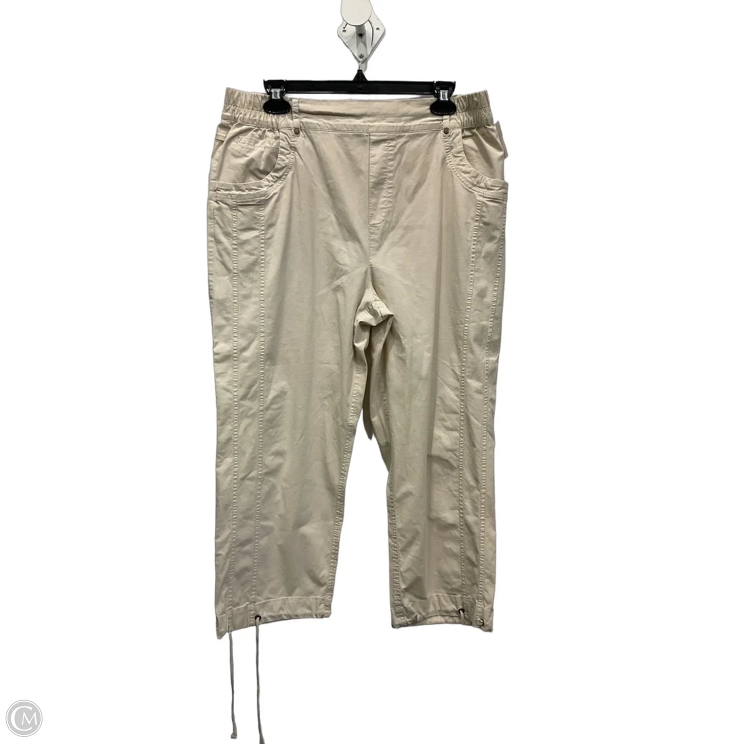 Pants Cropped By Soft Surroundings In Tan, Size: 12