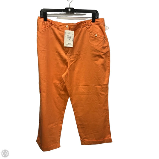 Pants Cropped By J. Jill In Orange, Size: 14