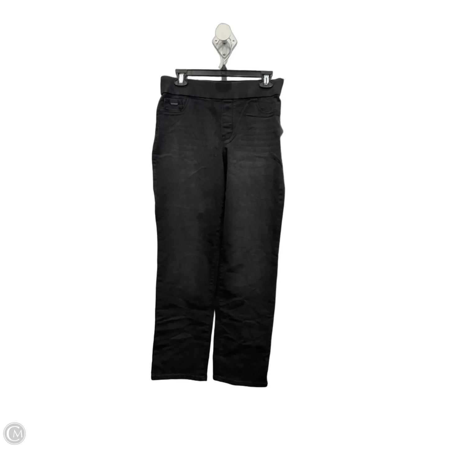 Jeans Straight By Nine West Apparel In Black Denim, Size: 10