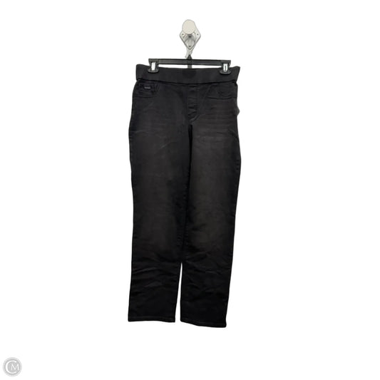 Jeans Straight By Nine West Apparel In Black Denim, Size: 10