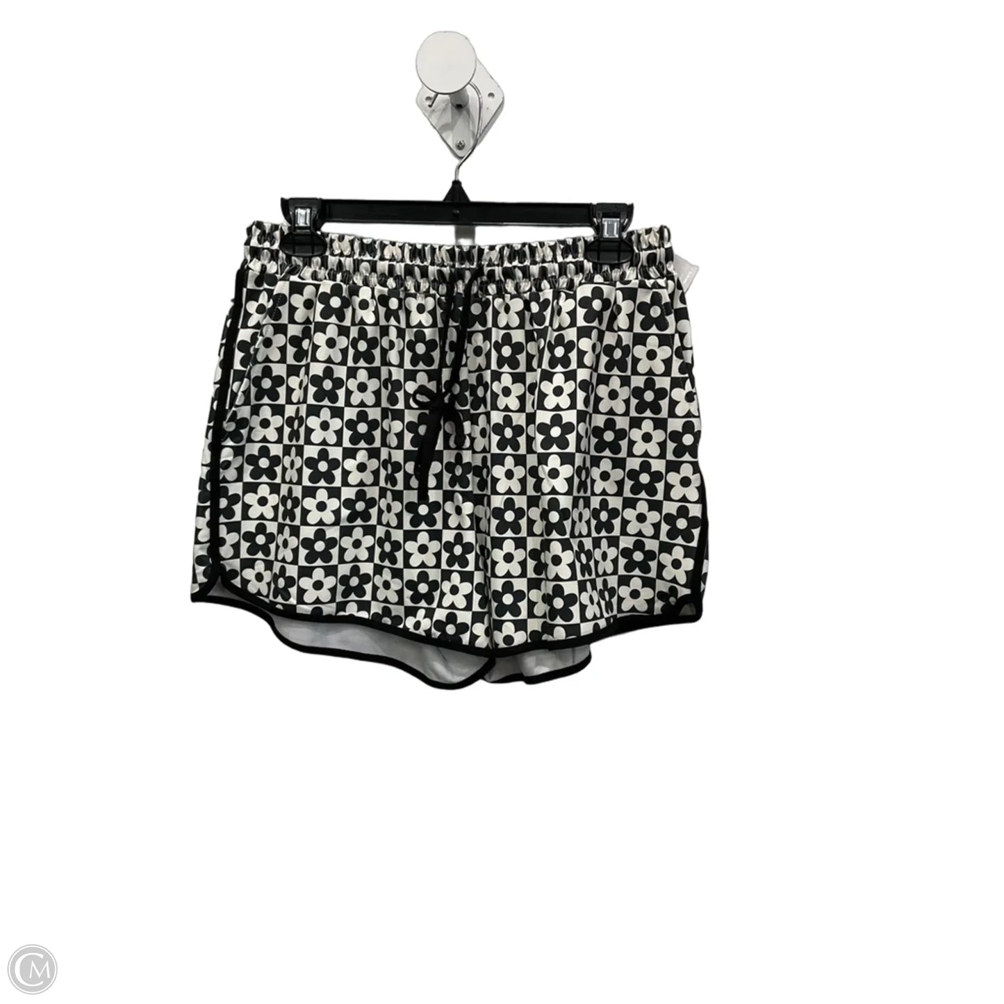 Shorts By Jess Lea In Black & Cream, Size: 16
