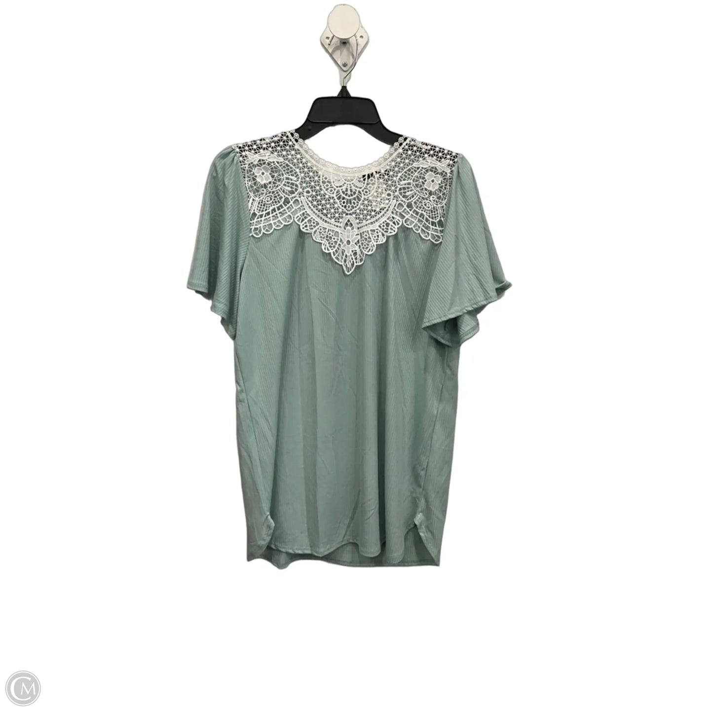 Top Short Sleeve By Heimish Usa In Teal, Size: 1x