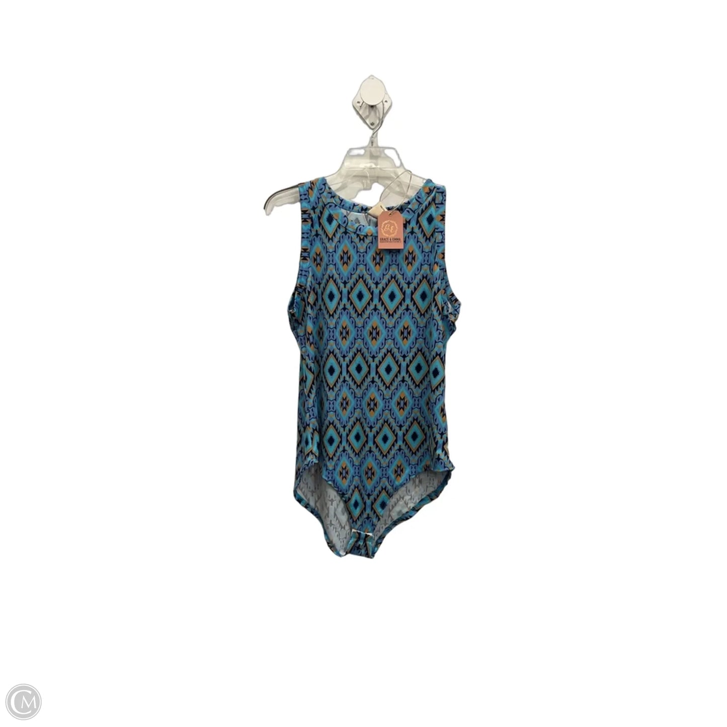 Top Sleeveless By Clothes Mentor In Blue, Size: Xl