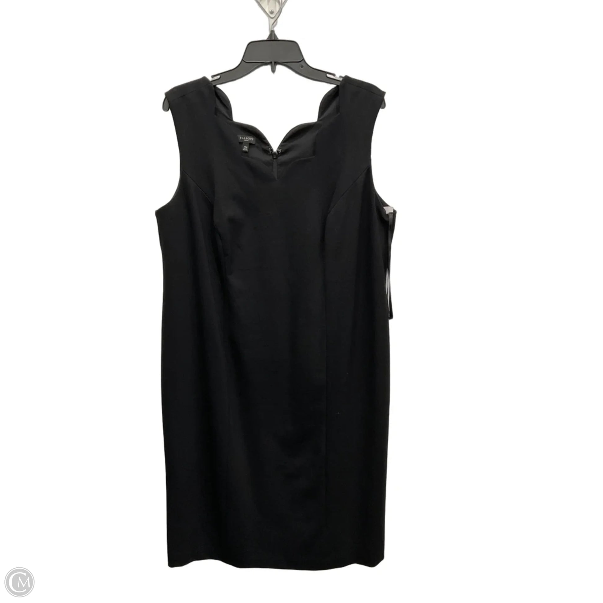 Dress Casual Midi By Talbots In Black, Size: Xl