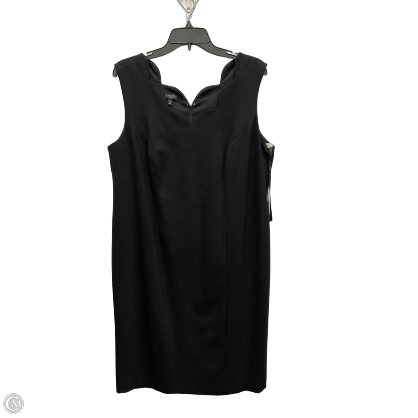 Dress Casual Midi By Talbots In Black, Size: Xl