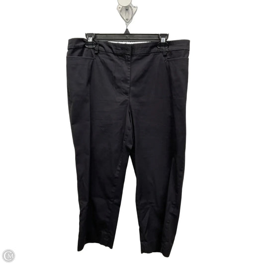 Capris By Talbots In Black, Size: 12