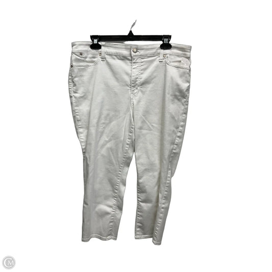 Capris By Talbots In White Denim, Size: 14p