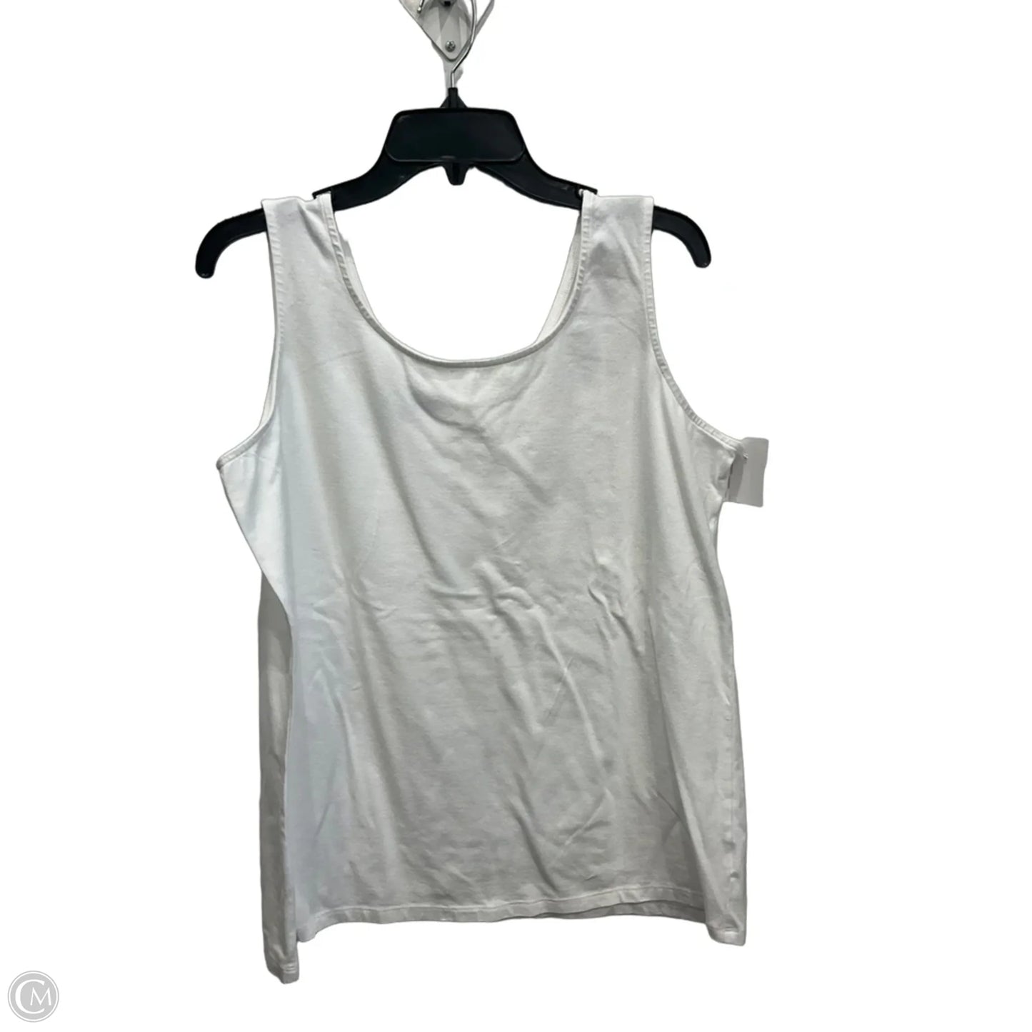 Tank Top By Talbots In White, Size: 1x
