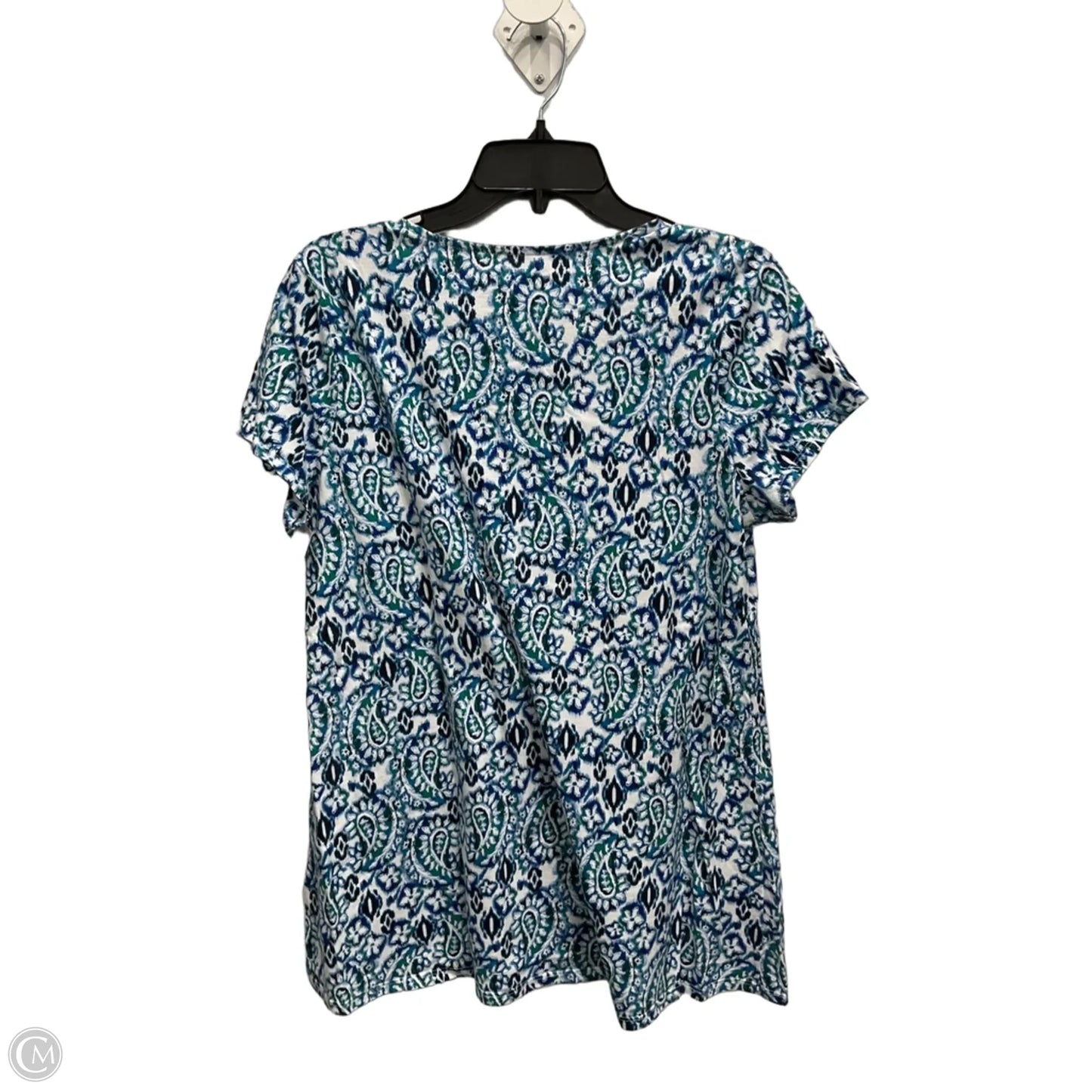 Top Short Sleeve By Pure Jill In Blue, Size: M