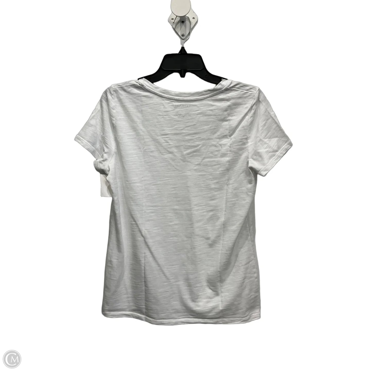Top Short Sleeve Basic By Talbots In White, Size: M