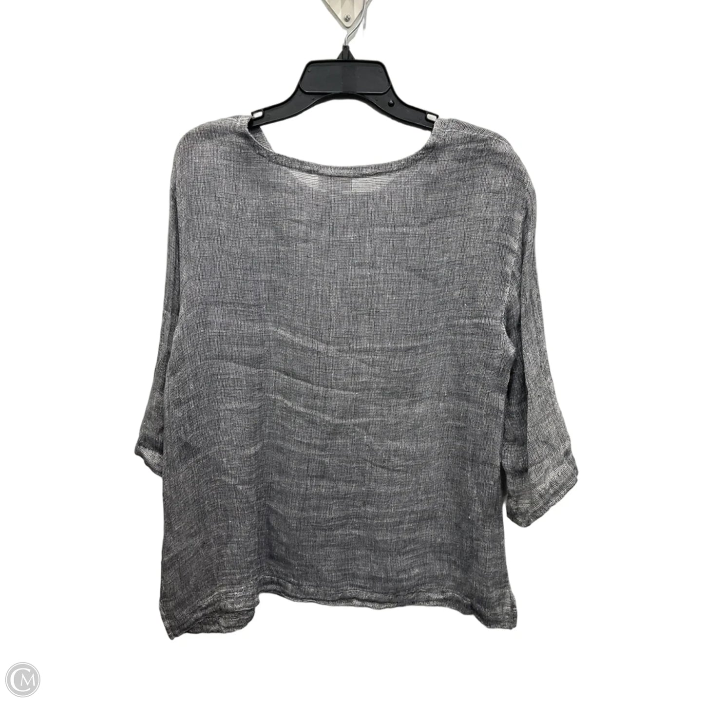 Top 3/4 Sleeve By Pure Jill In Grey, Size: M