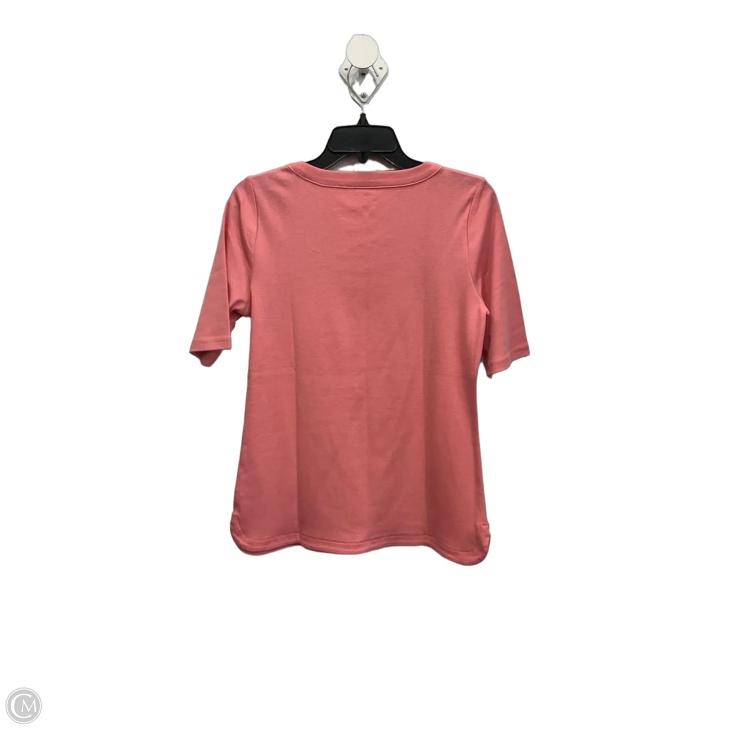 Top Short Sleeve Basic By Talbots In Pink, Size: M