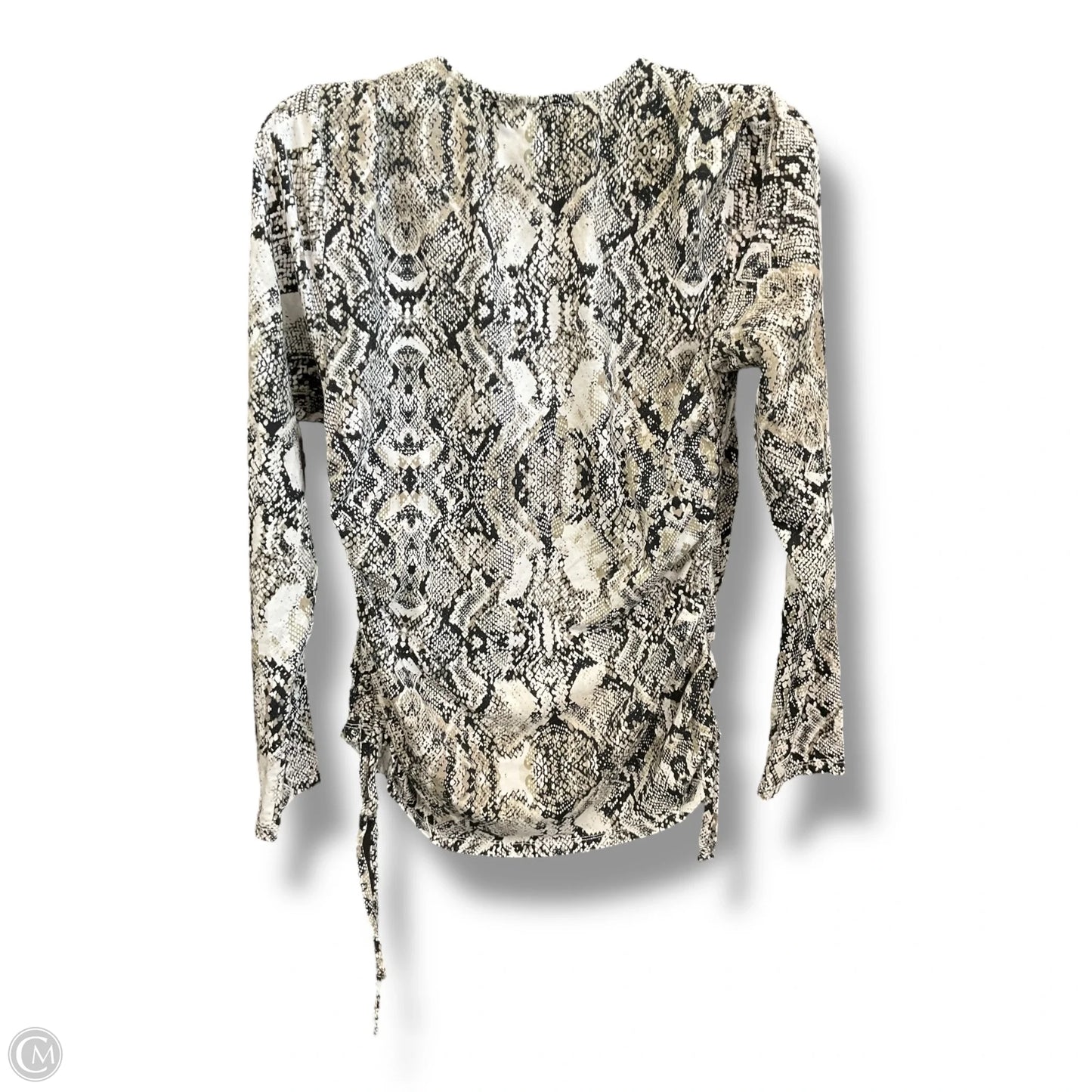 Top Long Sleeve By Inc In Snakeskin Print, Size: L